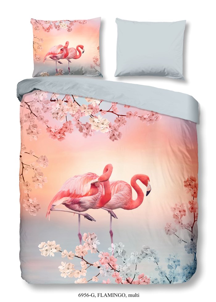 Bibliografie smal Pijlpunt Good Morning Flamingo Dekbedovertrek - Bestel Online bij Slapen.nl